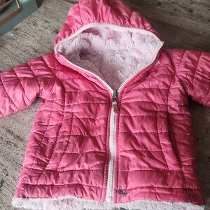North Face Pink Reversible Winter Jacket
